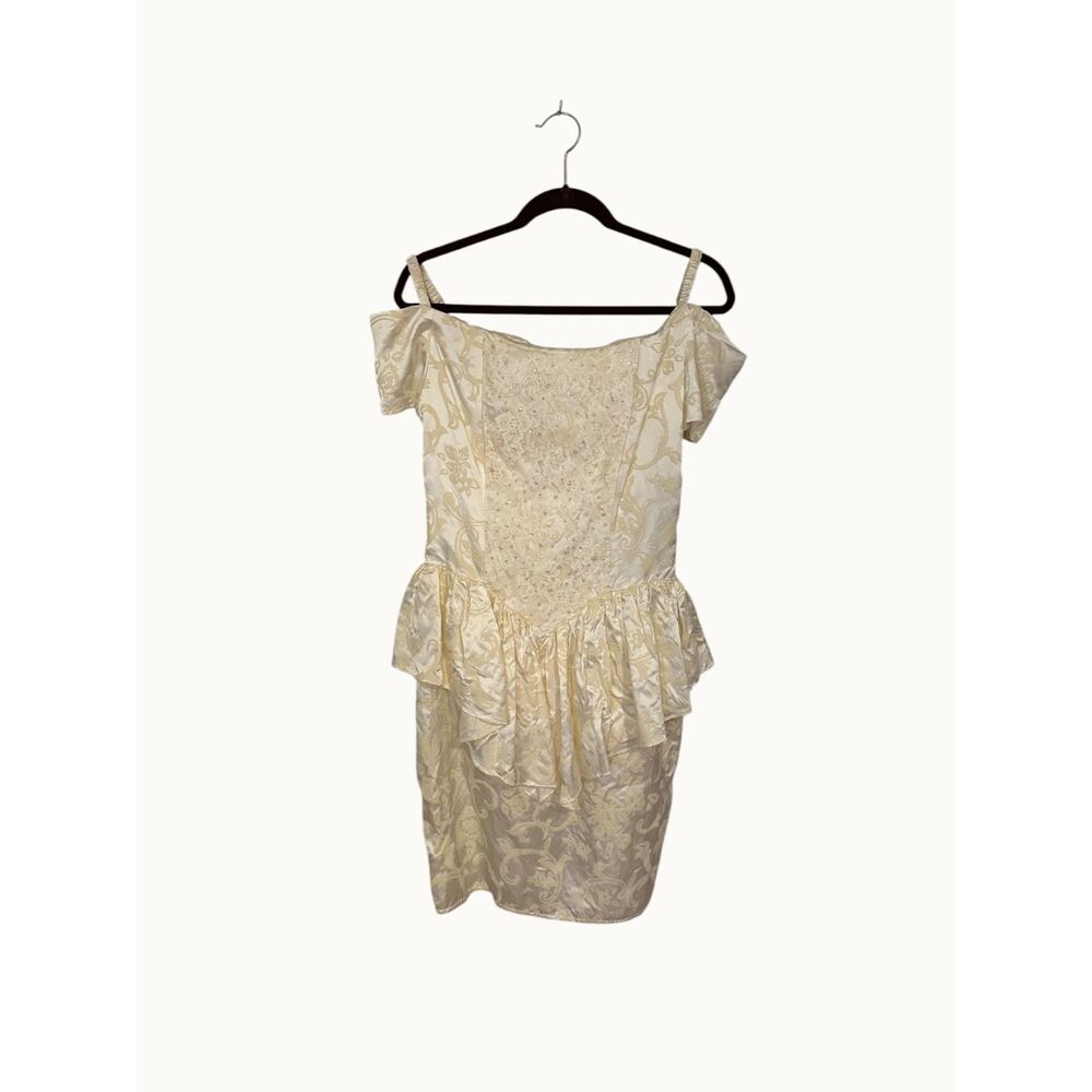 Vintage Gunne Sax by Jessica McClintock Ivory Lace Party Dress Size 11/12
